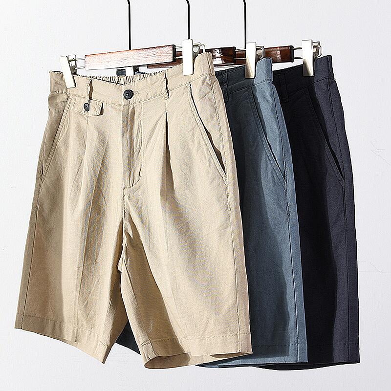 Drawstring Elastic Waist Casual Shorts