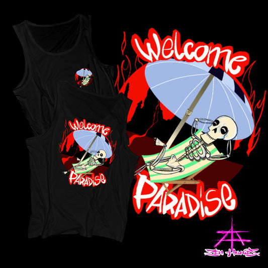 Camiseta tirantes Welcome Paradise